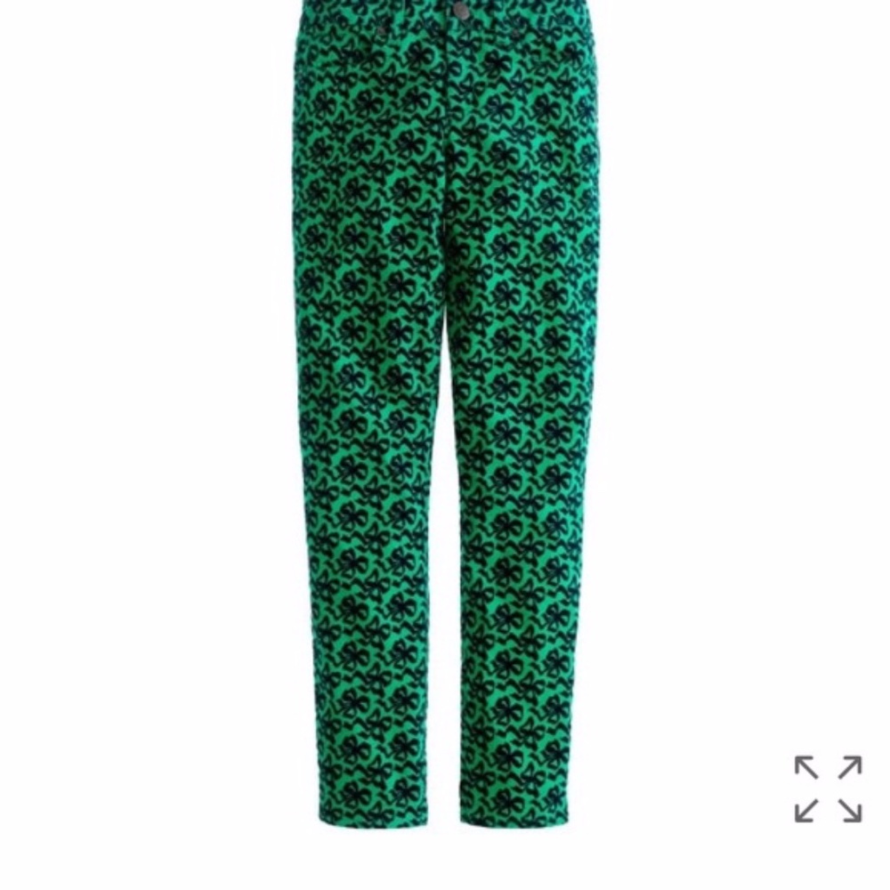 J. Crew Toothpick 24 Green Black